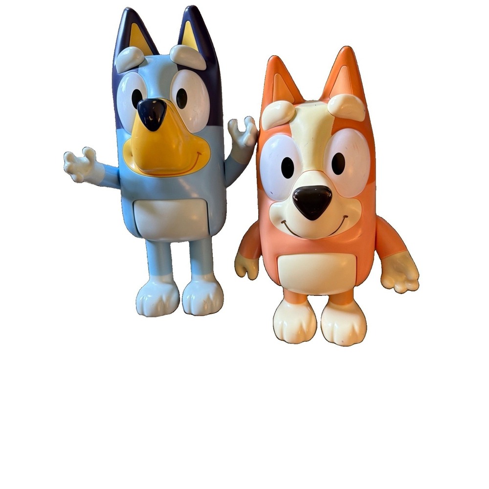 Bluey and Bingo Moose Toys Articulated Action Figure‎ Set 2018 Heeler Sisters